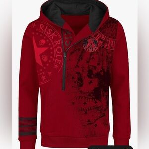 Men's Pullover Fleece Sweatshirt Hoodie Graphic Design Long Sleeve 050